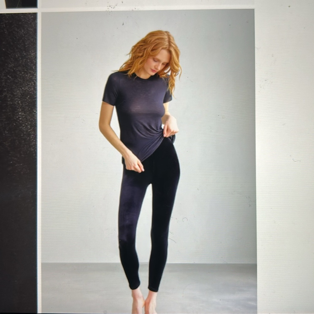 Commando Velvet Black Leggings